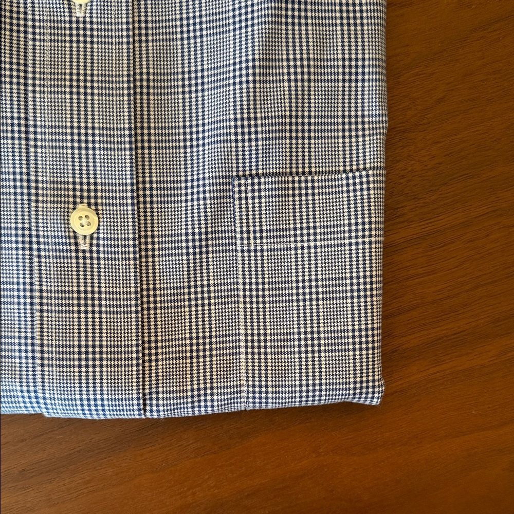 Brooks Brothers Blue and White Plaid Dress Shirt NWT - Picture 3 of 6